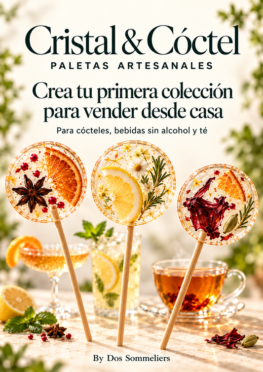 Cristal & Coctel- paletas artesanales para Cocteles y Té